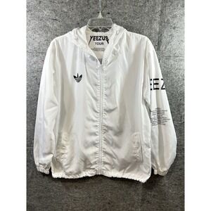 Adidas x Kanye West Yeezus S‎ Hoodie Jacket White Tour Windbreaker Streetwear